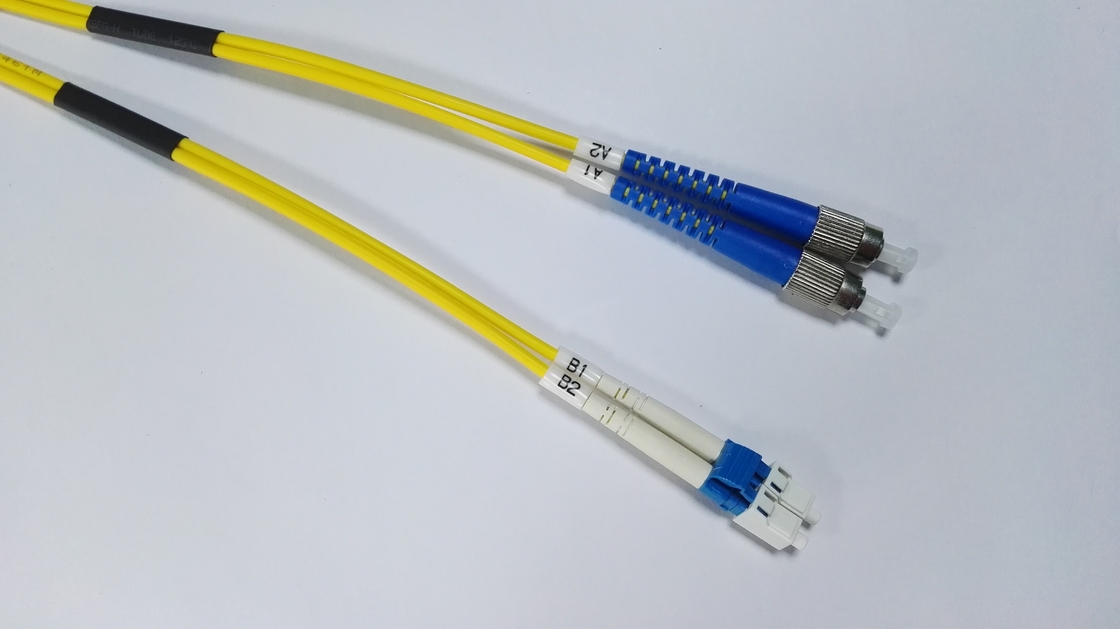 SM MM Fiber LC TO FC Patch Cord Customized White Black Yellow Color
