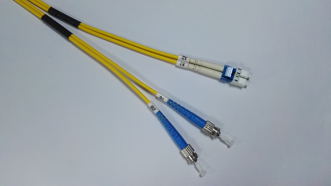 0.3dB Duplex LC TO ST Patch Cable 10m Fiber Optic Patch Cord