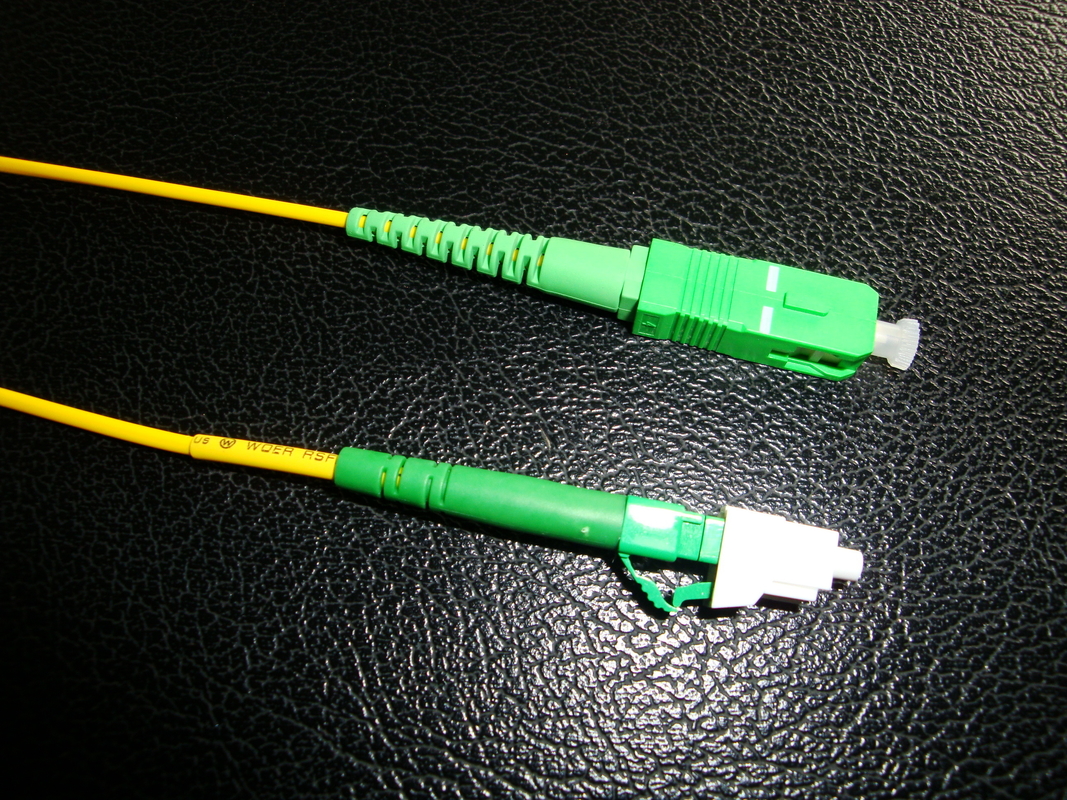 SC APC LC APC Terminator Patchcord Patch Cable Customized White Black Yellow Length