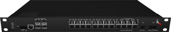 75 Series 2XSFP 24G Industrial Ethernet Switches Rack Mounted 24 Port POE Switch