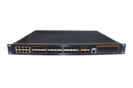 OPK-7600-4XG24GX8GC  4*10G SFP,24*1.25G,8*1000M COMBO RACK MANAGED INDUSTRIAL SWITCH