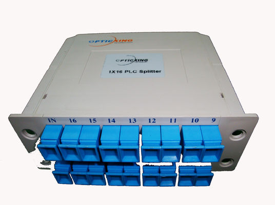 OEM ODM 1x32 Fiber Splitter SC PC Plug Box High Isolation For FTTH
